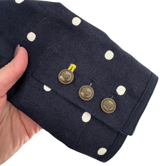 Boden - Polka Dot Detailed Blazer Sz 2 - Picture 6 of 9